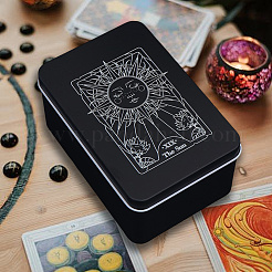 Iron Tarot Card Collection Boxes&nbsp;CON-WH20021-002A
