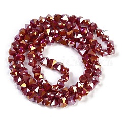 Electroplate Glass Beads Strands&nbsp;EGLA-B009-05A-06
