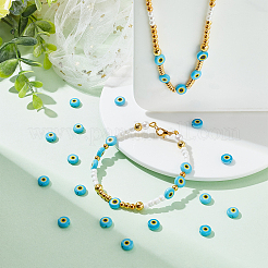 Handmade Evil Eye Lampwork Beads Strands&nbsp;LAMP-NB0001-60A-01