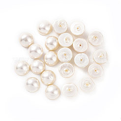Shell Pearl Half Drilled Beads&nbsp;BSHE-G011-01-10mm