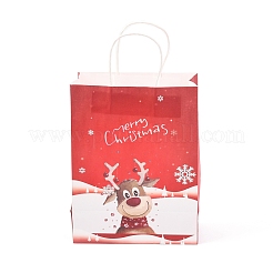 Christmas Theme Kraft Paper Bags&nbsp;ABAG-H104-D02