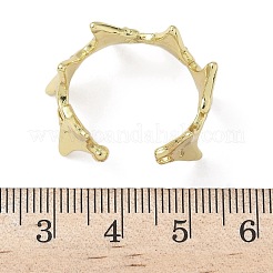 Brass Cuff Rings&nbsp;RJEW-H256-22G