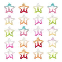 20Pcs Iron Enamel Snap Hair Clips&nbsp;PHAR-TADJ0001-08