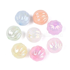 Luminous UV Plating Opaque Acrylic Beads&nbsp;OACR-Q204-15