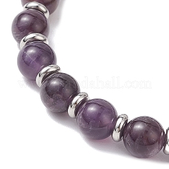 Natural Amethyst Stretch Bracelets&nbsp;BJEW-JB12184-03