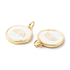 Rack Plating Brass Pendants with Jump Ring&nbsp;KK-F852-24G