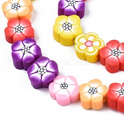 Handmade Polymer Clay Beads Strands&nbsp;CLAY-S096-042F