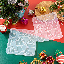 2Pcs 2 Styles DIY Food Grade Silicone Molds&nbsp;AJEW-TA0001-88A