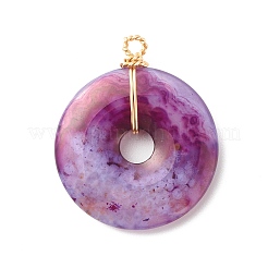 Natural Striped Agate/Banded Agate Pendants&nbsp;PALLOY-JF01216