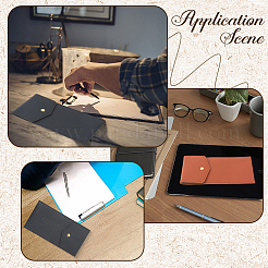 2Pcs 2 Colors Rectangle PU Leather Pen Holder Case&nbsp;AJEW-CL0003-18A