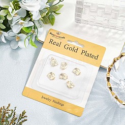 6Pcs Brass Micro Pave Clear Cubic Zirconia Charms&nbsp;KK-BBC0020-62