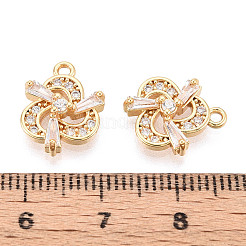 Brass Micro Pave Cubic Zirconia Charms&nbsp;KK-N263-105G