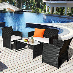 Plastic Imitation Rattan Wicker&nbsp;KY-WH0024-76A