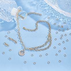 300Pcs 304 Stainless Steel Open Jump Rings&nbsp;STAS-UN0058-56G-01