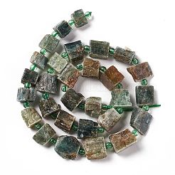 Rough Raw Natural Green Quartz Beads Strands&nbsp;G-F719-05