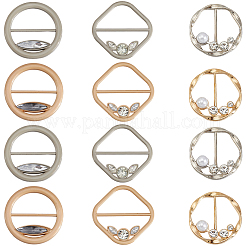 6Pcs 6 Styles Alloy Rhinestone Buckles&nbsp;AJEW-GF0011-34