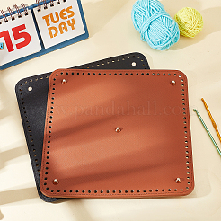 2 Pcs 2 Colors PU Leather Square Bag Nail  Bottom&nbsp;DIY-WR0001-84