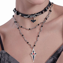 32Pcs 8 Styles Gothic Halloween Theme Alloy Enamel Pendants&nbsp;FIND-BM0001-20