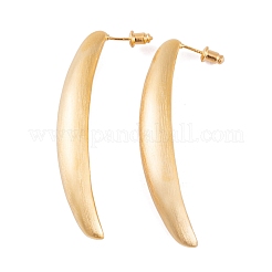 Banana Brass Stud Earrings for Women&nbsp;EJEW-G391-06G