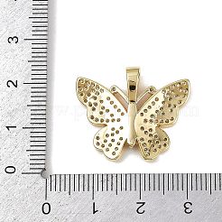 Brass Micro Pave Cubic Zirconia Pendants&nbsp;KK-R230-09G