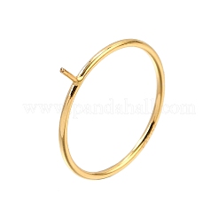 1/20 Yellow Gold Filled Stackable Rings Settings with Peg&nbsp;KK-Z116-01G-04