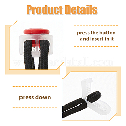 36Pcs 12 Colors Plastic Cord Locks Clip Ends&nbsp;KY-DC0001-21
