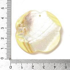 Dyed Natural Shell Carved Pendants&nbsp;BSHE-G040-01B