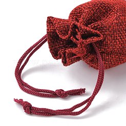 Burlap Packing Pouches Drawstring Bags&nbsp;ABAG-Q050-7x9-06