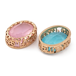 Oval Shaped Sew on Rhinestone&nbsp;GLAA-K069-04A-KCG