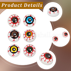 48Pcs 6 Colors Plastic Craft Eye&nbsp;DIY-GF0013-64