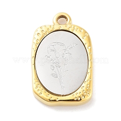 12Pcs 304 Stainless Steel Pendants&nbsp;STAS-F303-BM