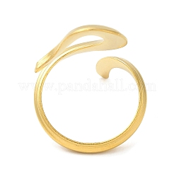 304 Stainless Steel Open Cuff Rings&nbsp;RJEW-Q780-06G
