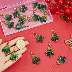 20Pcs Christmas Theme Glass Pendants&nbsp;FIND-SC0020-39