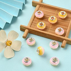 Glass European Beads&nbsp;GPDL-YW0001-02G
