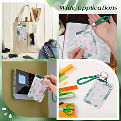 Leaf Pattern Plastic Name Card Holders&nbsp;AJEW-WH20020-070