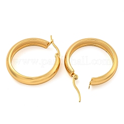202 Stainless Steel Hoop Earrings&nbsp;EJEW-H003-38G-04