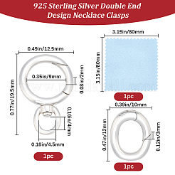 925 Sterling Silver Spring Gate Clasps&nbsp;STER-BBC0009-22
