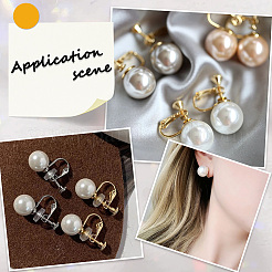 18Pcs 3 Colors Brass Clip-on Earring Findings&nbsp;KK-SC0006-61B