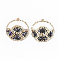 Polyester Thread Woven Pendants&nbsp;FIND-N004-002A