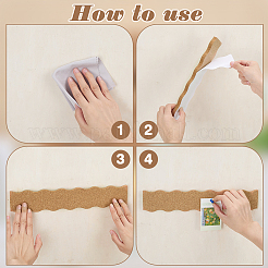 6Pcs Rectangle Self-adhesive Cork Insulation Sheets&nbsp;AJEW-PH0008-02
