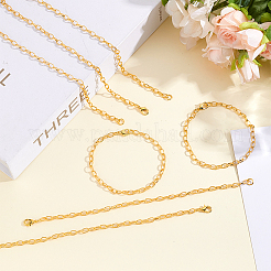 30Pcs Iron Cable Chain Bracelets&nbsp;IFIN-ME0001-34G