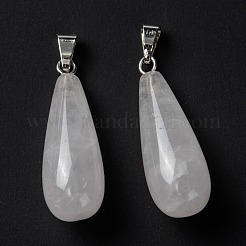 Natural Rose Quartz Pendants&nbsp;G-F707-18