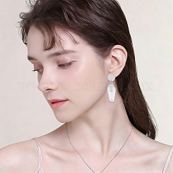 48Pcs 4 Styles 201 Stainless Steel Flat Round Stud Earring Findings&nbsp;STAS-BBC0010-47A