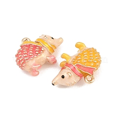 Hedgehog Alloy Enamel Pendants&nbsp;ENAM-P264-07G