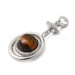 Natural Tiger Eye Pendants&nbsp;KK-G553-04P