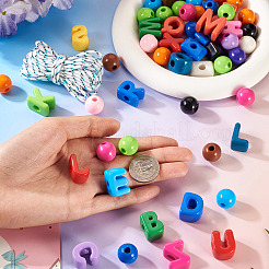 DIY Letter A~Z & Round Bracelets Making Kits&nbsp;DIY-TA0013-62