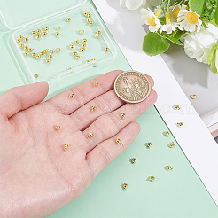 60Pcs Brass Crimp Beads&nbsp;KK-PH0015-13G