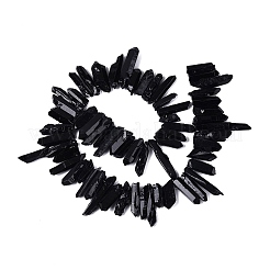 Spray Painted Natural Quartz Crystal Points Beads Strands&nbsp;G-Q610-01A