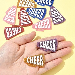 10Pcs 5 Colors Printed Acrylic Pendants&nbsp;OACR-FS0002-19