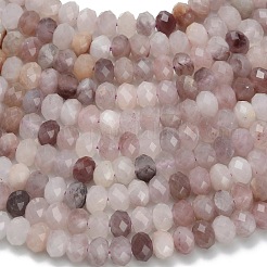 Natural Violet Strawberry Quartz Beads Strands&nbsp;G-Z111-A08-01